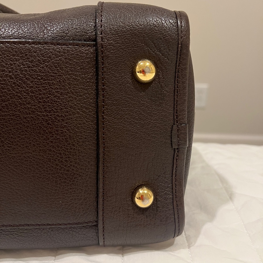 Loewe Amazona Leather Tote Bag in brown Dark Brown Leather - Picture 9 of 15